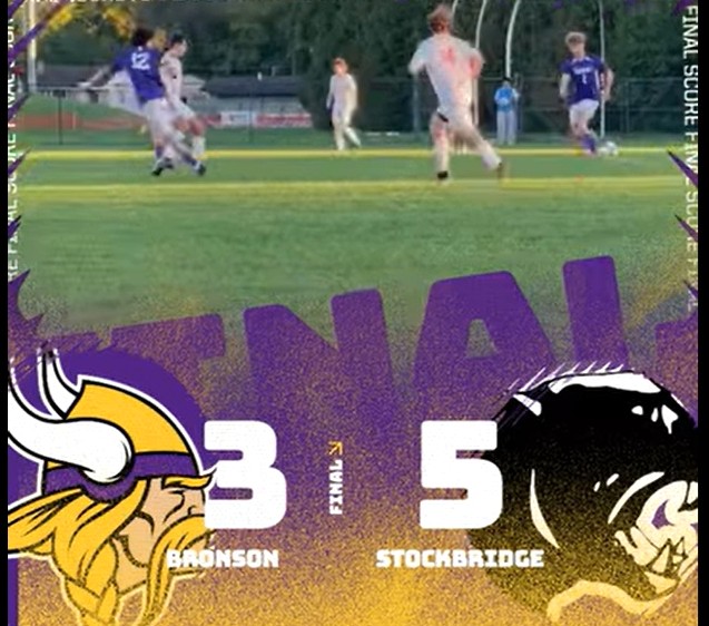 Bronson boys soccer loses to Stockbridge